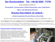 Tablet Screenshot of printerdoctor.de
