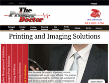 Tablet Screenshot of printerdoctor.ca